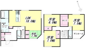 岡山市東区益野町　新築建売住宅　①号棟　3346万円　豊作家