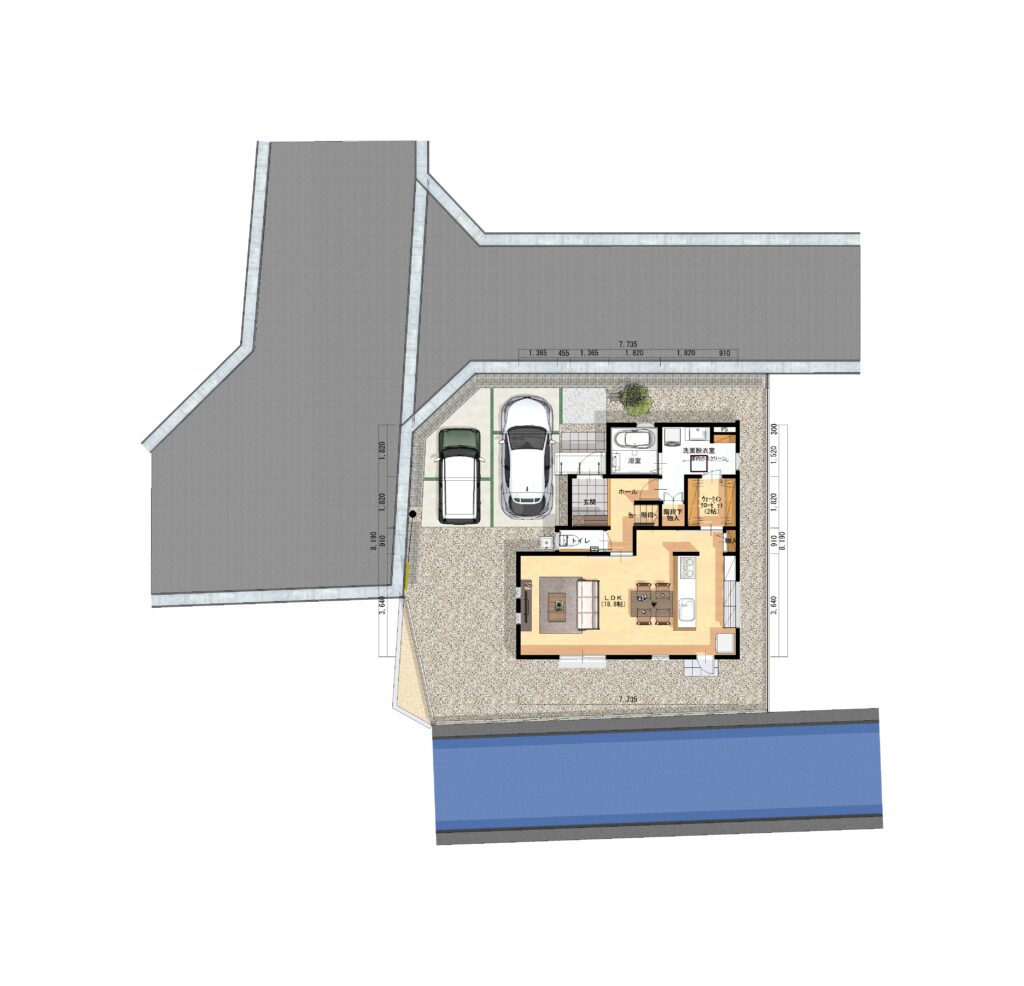 岡山市北区白石　新築建売　4260万円　ライフデザイン・カバヤ