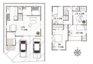 岡山市北区番町1丁目　新築建売住宅　3980～4280万円　ナカタホーム岡山