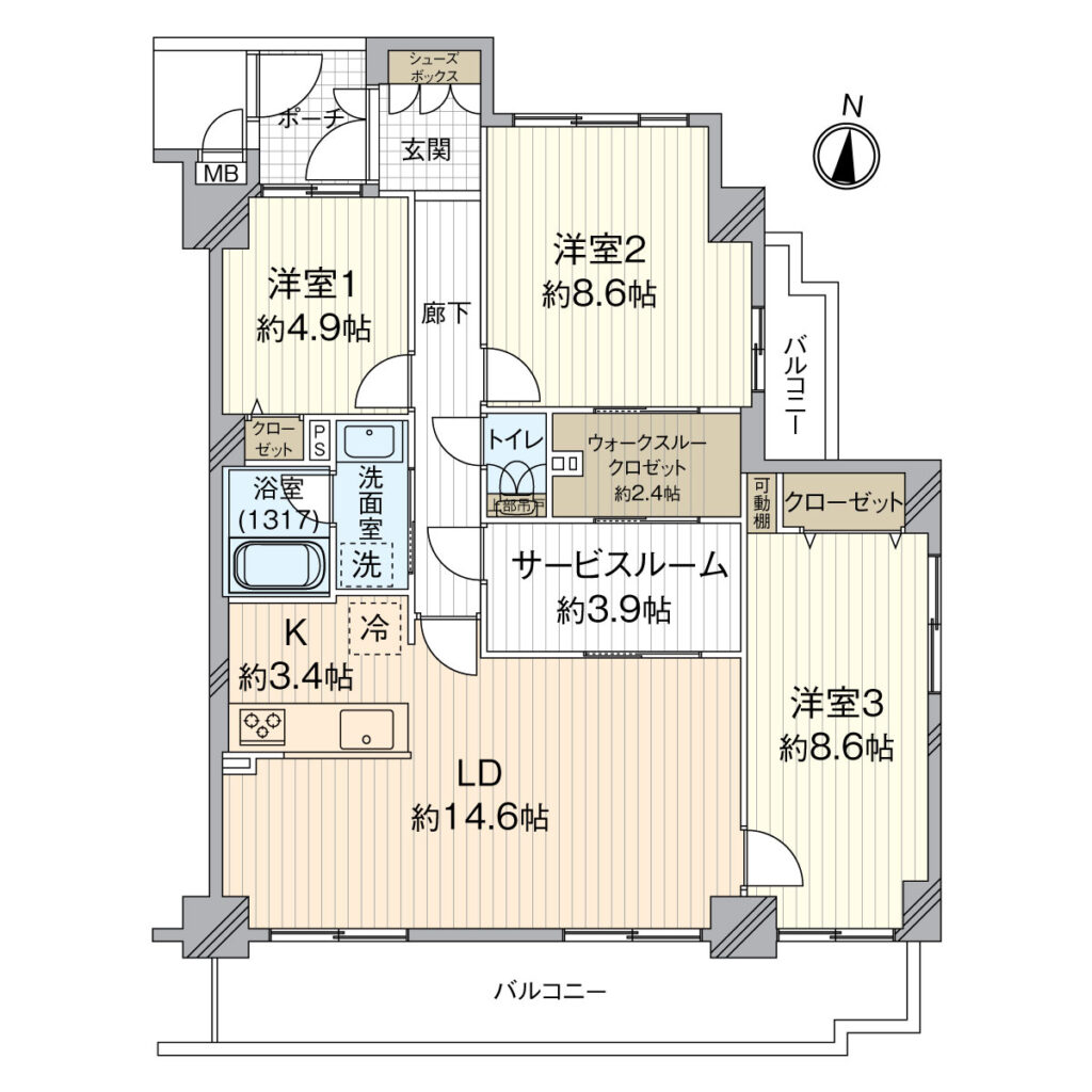 岡山市北区東古松1　医大南パークマンション　1740万円　ナラムラ