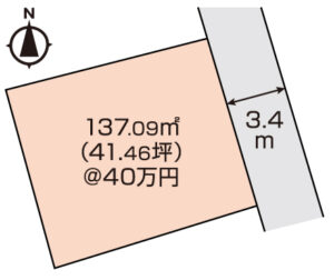 岡山市北区庭瀬　土地　1658.4万円　イデア・フィール