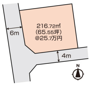 岡山市中区福泊　土地　1680万円　バルプラン