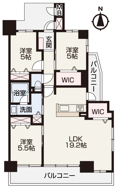 総社市駅南 マンション 新築 4780万円 ハート不動産