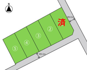 倉敷市北畝6丁目　土地　分譲地　運船建設