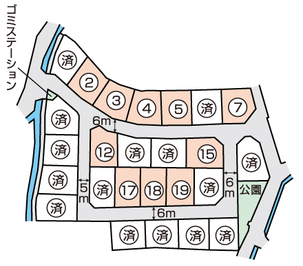 玉野市長尾 分譲地 コクエイ