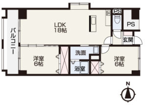岡山市北区厚生町2丁目 マンション 1780万円 e-住まいる