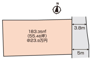 岡山市北区津高　土地　1320万円　なりとも不動産