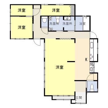 岡山市東区大多羅 平家 2300万円 とんがり屋