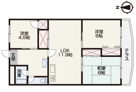 岡山市北区津島福居 中古マンション 650万円 イデア・フィール