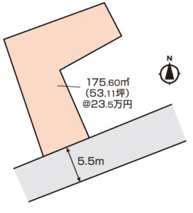 岡山市南区洲崎2丁目　土地　1250万円　ミサワホーム