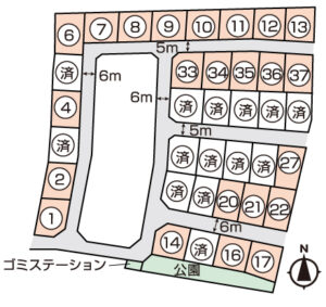 岡山市東区久保　土地　分譲地　サンコーポレーション