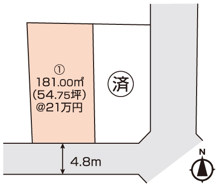 岡山市北区横井上 土地 1150万円 ジェイネットワーク