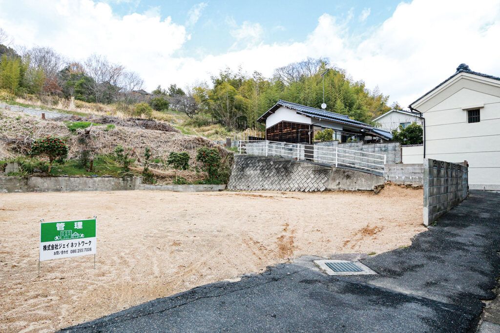 岡山市北区津高 土地 1200万円 ジェイネットワーク