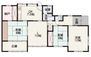 倉敷市倉敷ハイツ　中古　平家　1200万円　大建地所NX