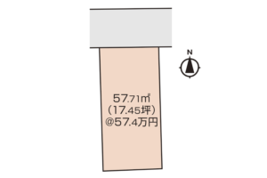岡山市北区奉還町3丁目土地の区画図｜岡不動産販売