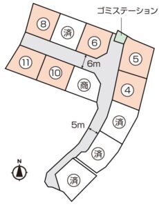 倉敷市児島小川9丁目　分譲地　大建地所NX