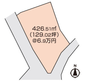 岡山市北区御津野々口　土地　880万円　八鍵不動産