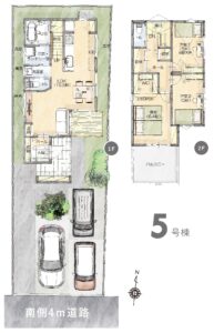 岡山市中区山崎　5号棟　提案住宅　新築建売　2680万円　ミナモト建築工房