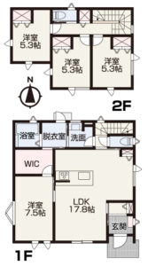 岡山市中区藤崎　新築建売住宅　3号棟　3590万円　ライフデザイン・カバヤ