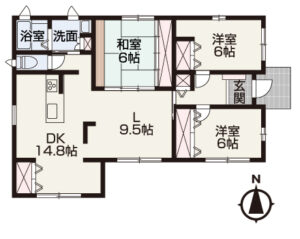 岡山市中区関 平家 3280万円 ミサワホーム