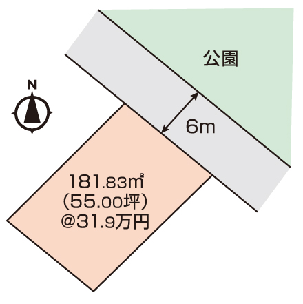 岡山市築港新町1丁目 土地 1750万円 ミサワホーム