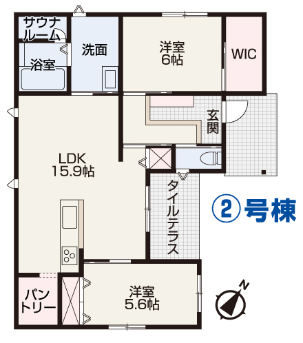 岡山市中区倉田 新築建売住宅 2号棟4280万円 大建地所NX